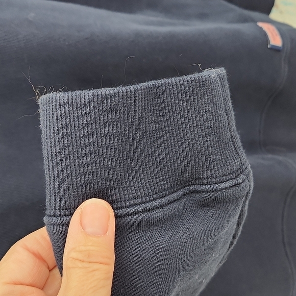 Vineyard Vines Navy Blue Pull Over 1/4 Zip Shep Sweatshirt - Picture 4 of 9
